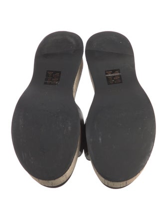 Rag & Bone Leather Colorblock Pattern Slides