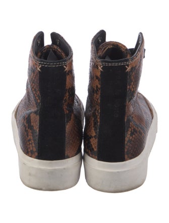 Rag & Bone Leather Animal Print Sneakers