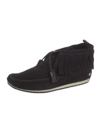 Rag & Bone Suede Fringe Trim Accent Sneakers