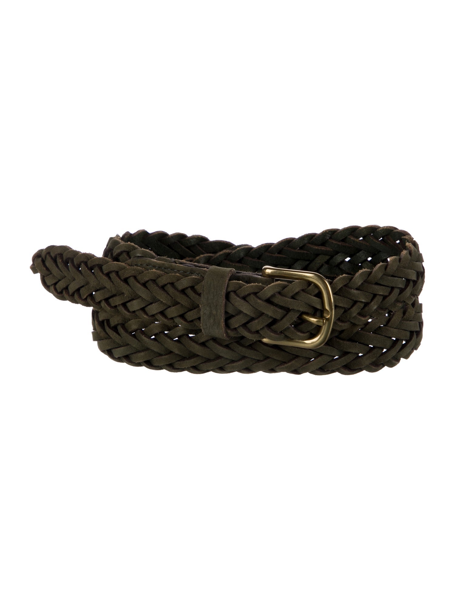 Rag & Bone Nubuck Braided Accents Belt
