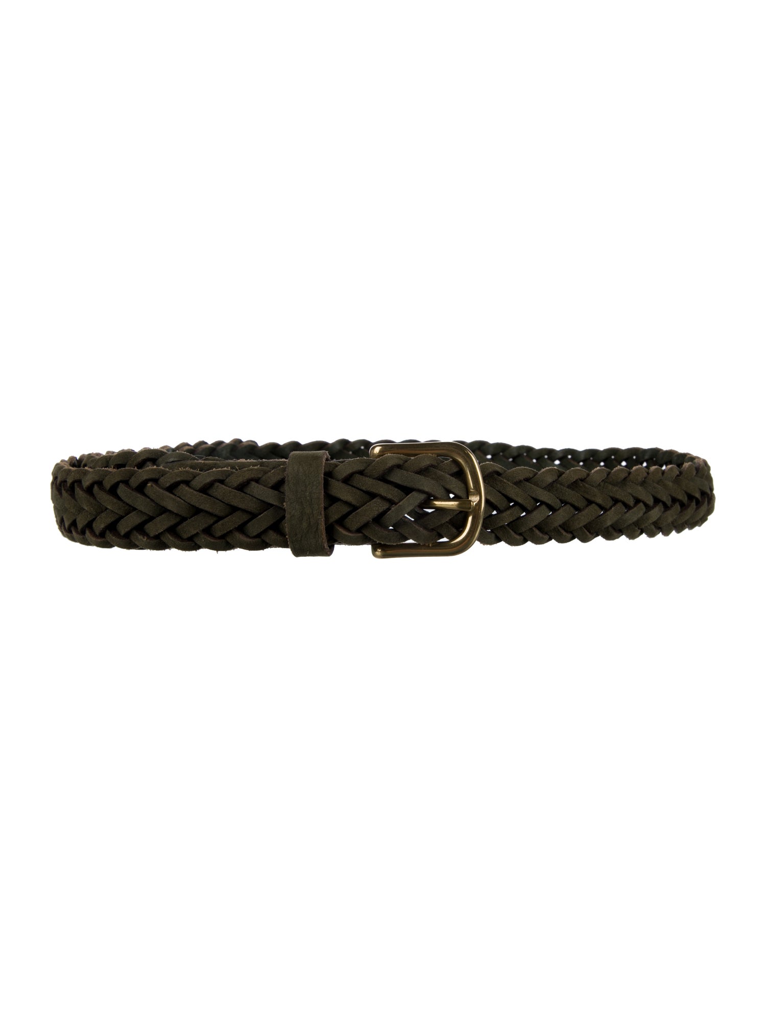 Rag & Bone Nubuck Braided Accents Belt