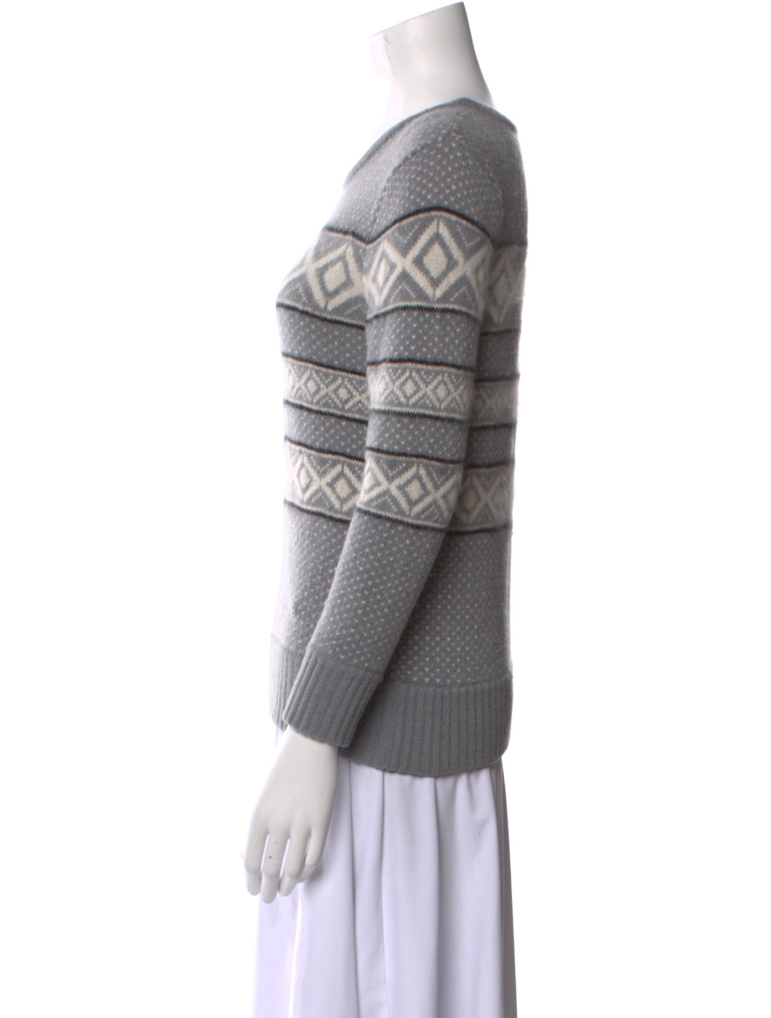 Rag & Bone Printed Scoop Neck Sweater