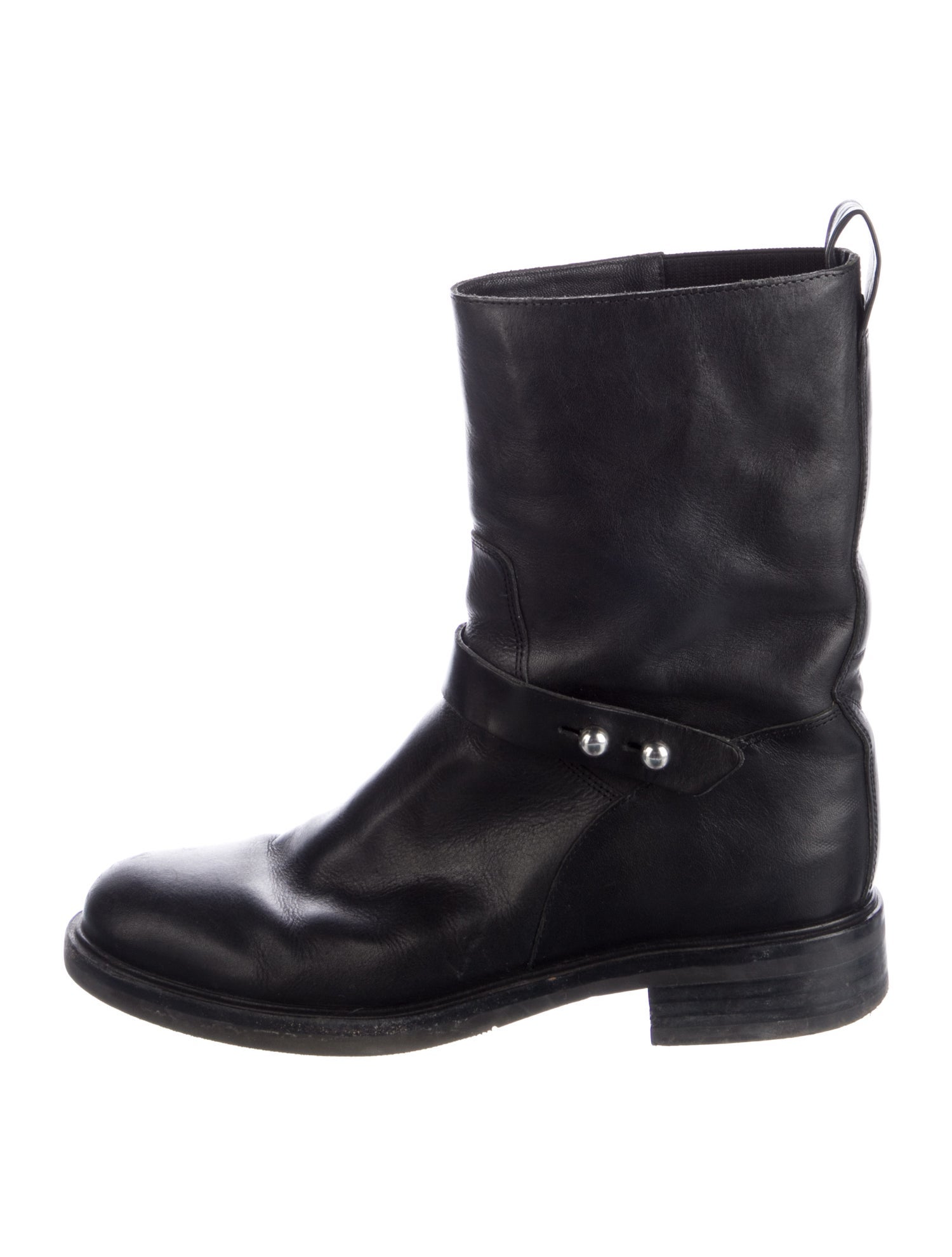 Rag & Bone Leather Moto Boots