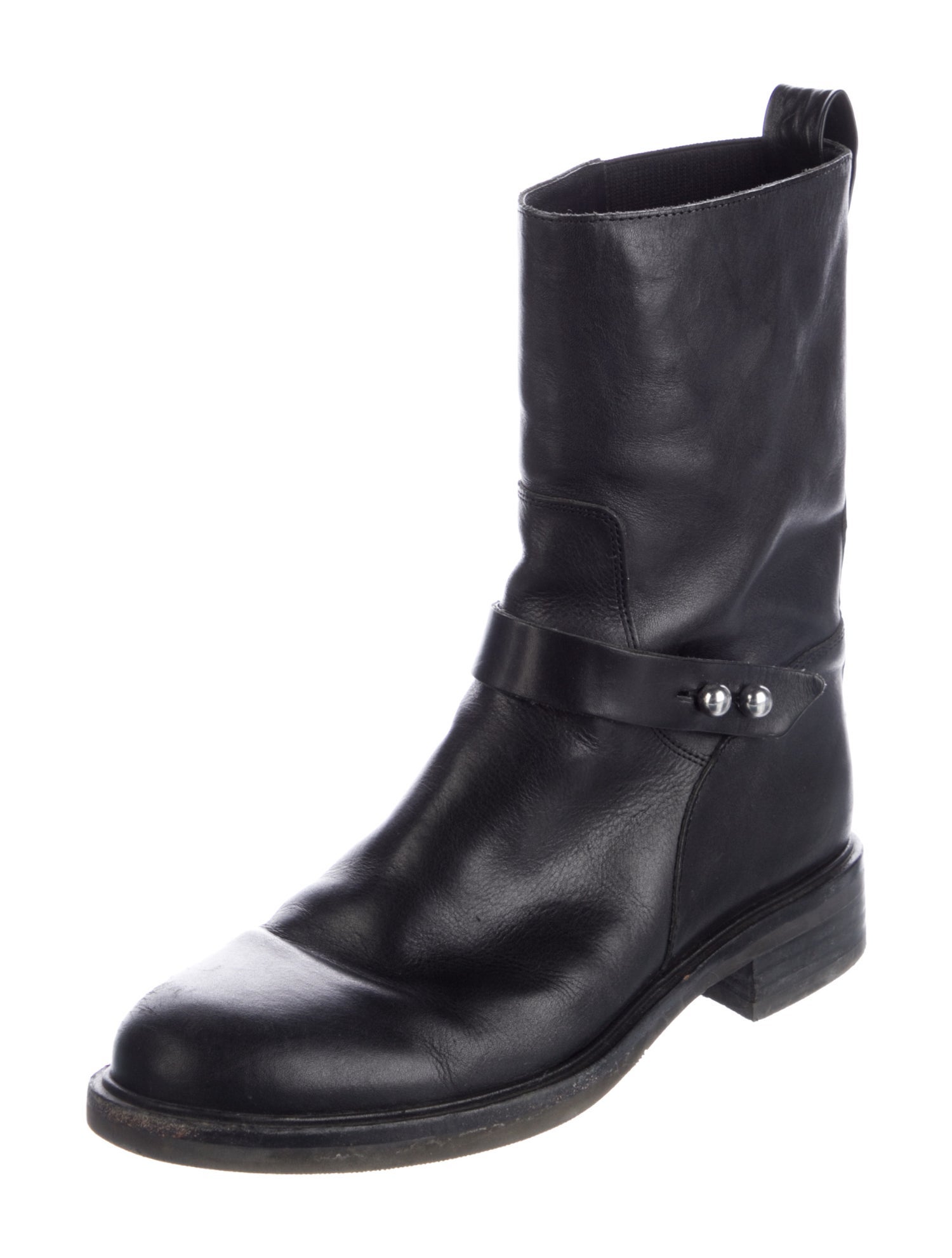 Rag & Bone Leather Moto Boots