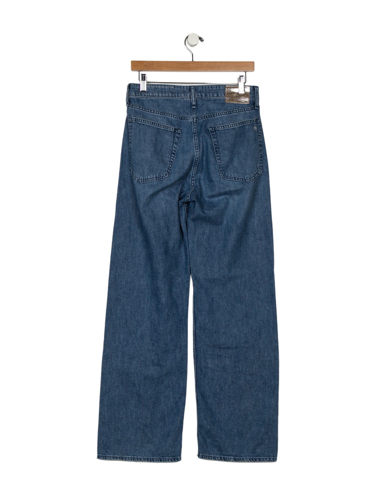 Rag & Bone Mid-Rise Wide Leg Jeans