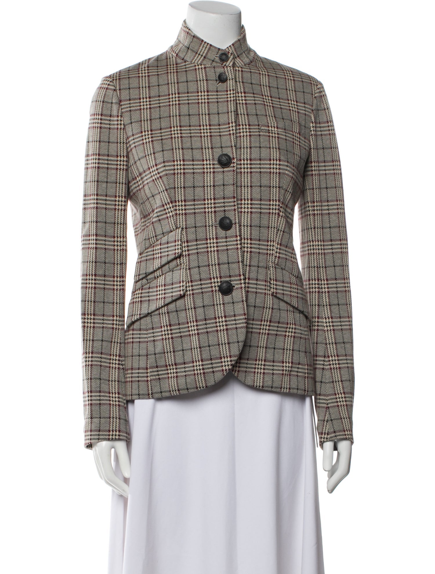 Rag & Bone Plaid Print Blazer