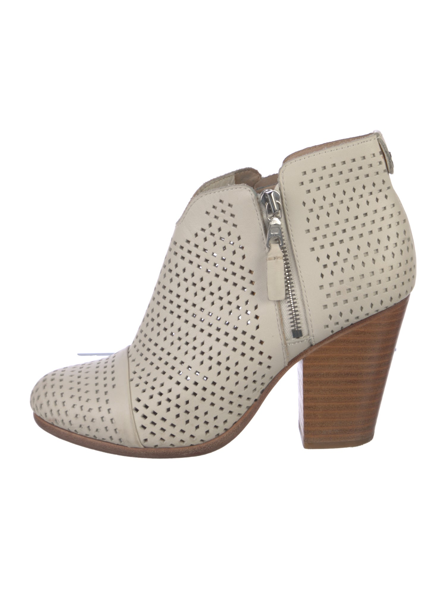 Rag & Bone Leather Lasercut Accents Boots