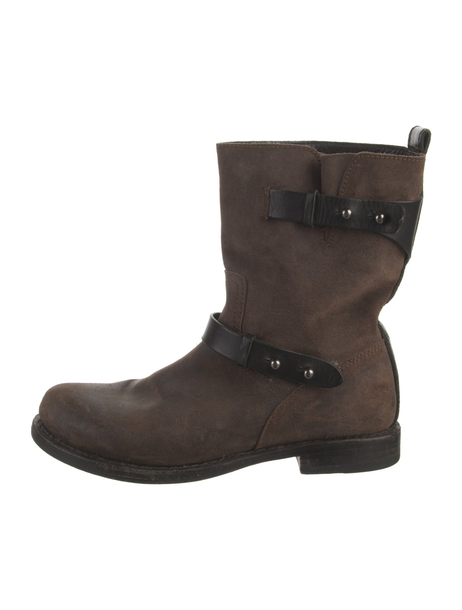 Rag & Bone Suede Moto Boots