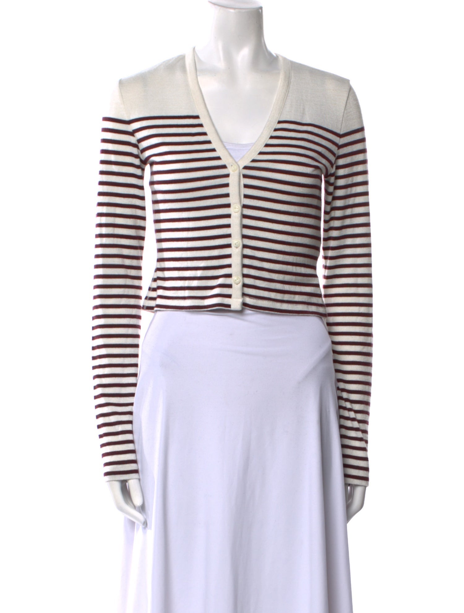 Rag & Bone Striped V-Neck Sweater