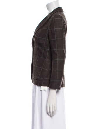 Rag & Bone Virgin Wool Plaid Print Blazer