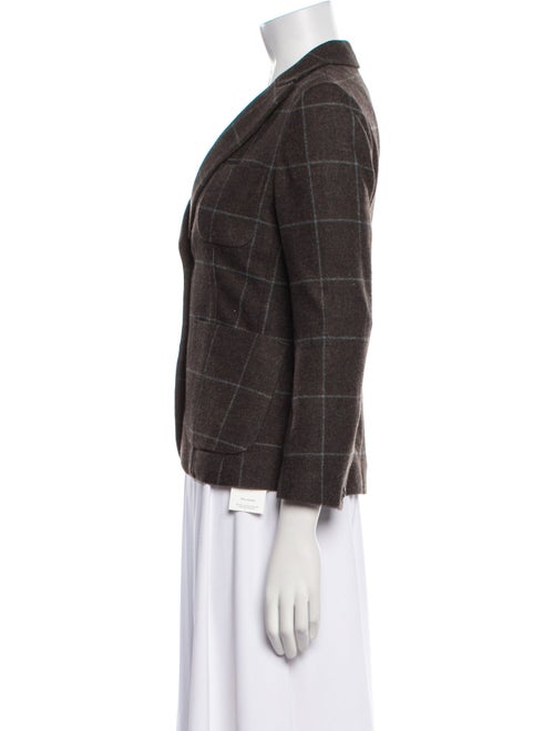 Rag & Bone Virgin Wool Plaid Print Blazer