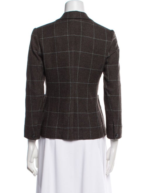 Rag & Bone Virgin Wool Plaid Print Blazer