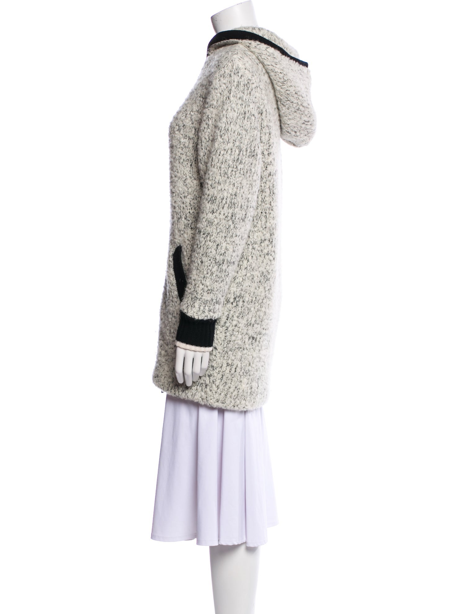 Rag & Bone Wool Colorblock Pattern Coat