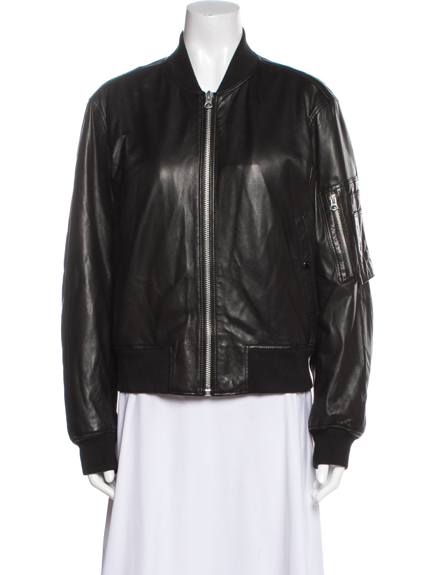 Rag & Bone Leather Bomber Jacket