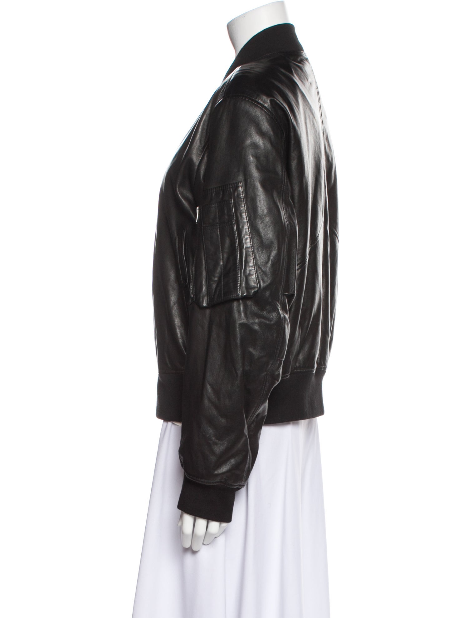Rag & Bone Leather Bomber Jacket