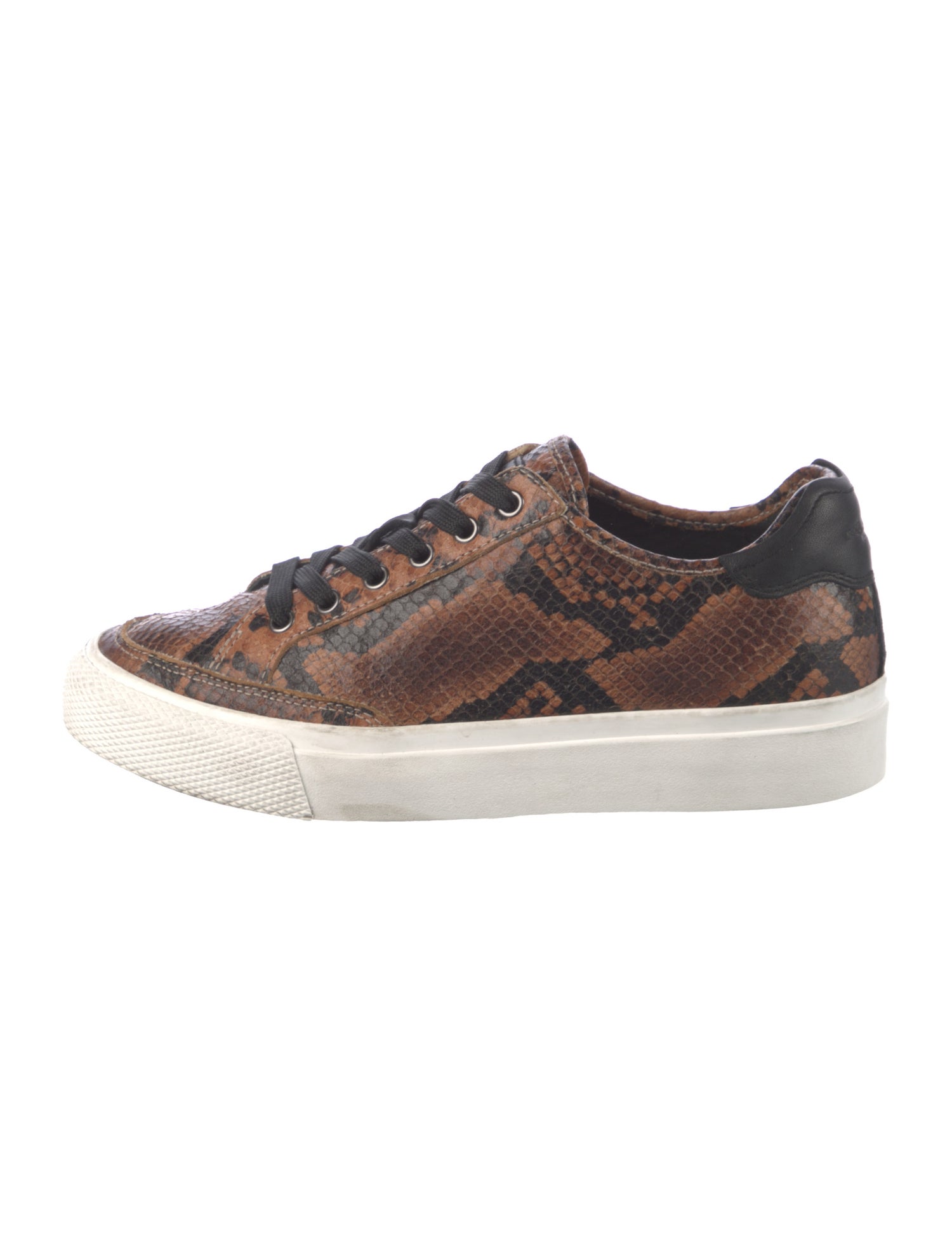 Rag & Bone Leather Animal Print Sneakers