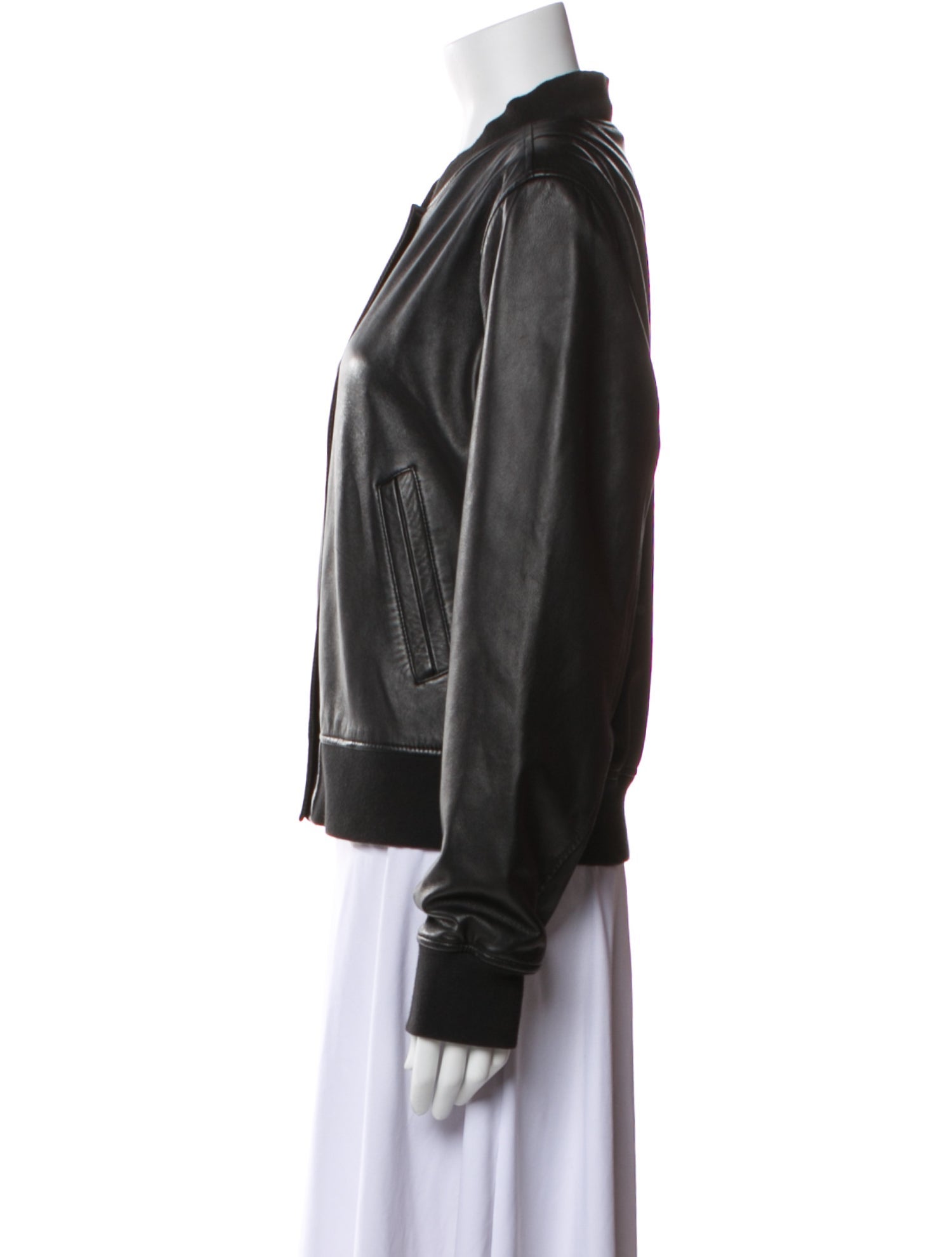 Rag & Bone Leather Bomber Jacket