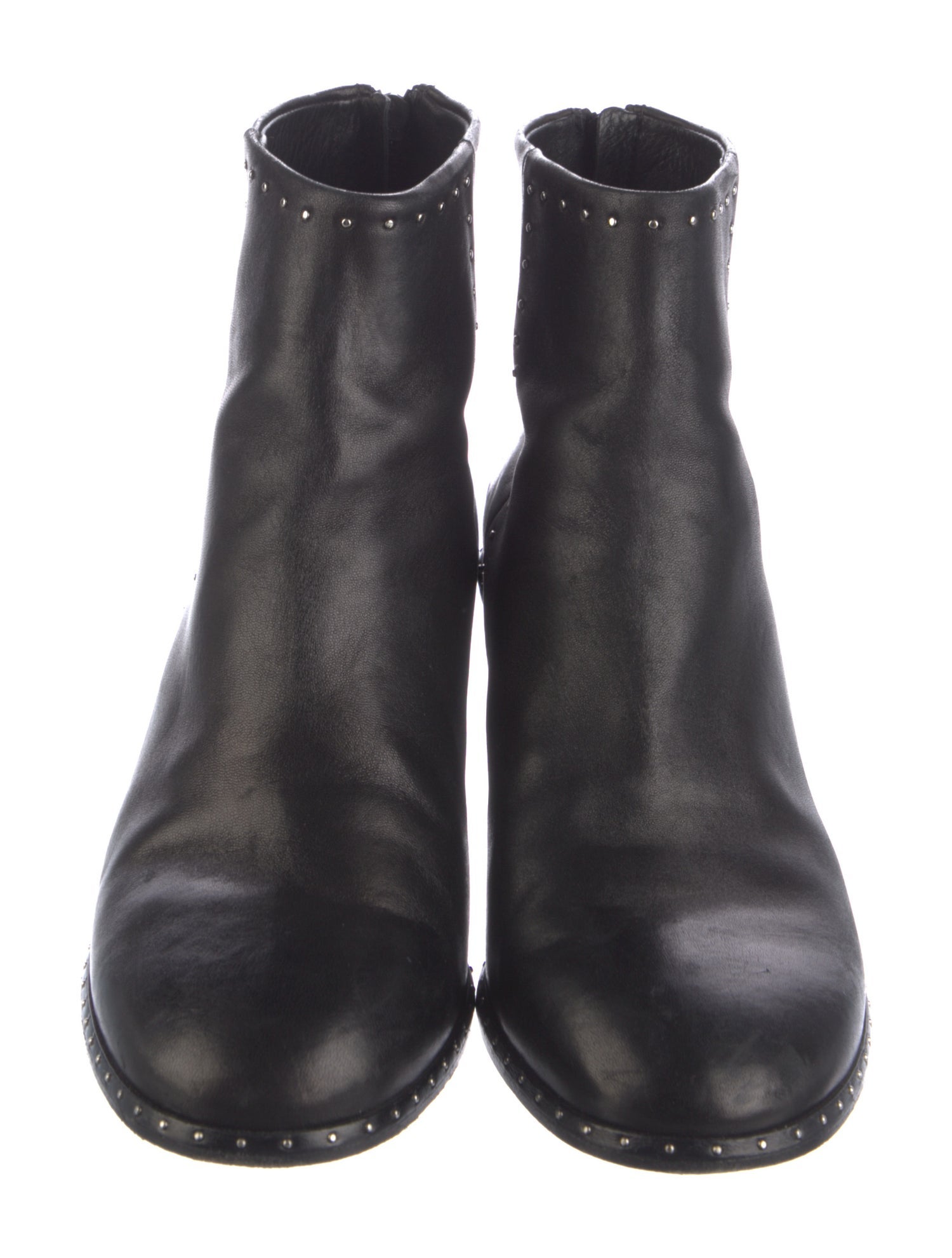 Rag & Bone Leather Studded Accents Boots