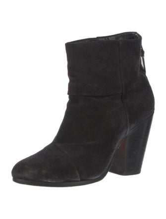 Rag & Bone Suede Leather Trim Embellishment Boots