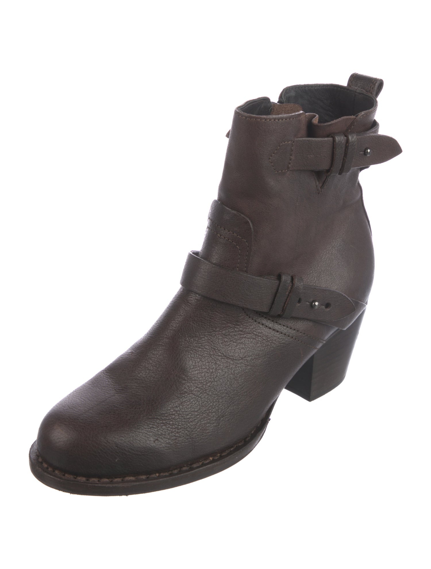 Rag & Bone Leather Moto Boots