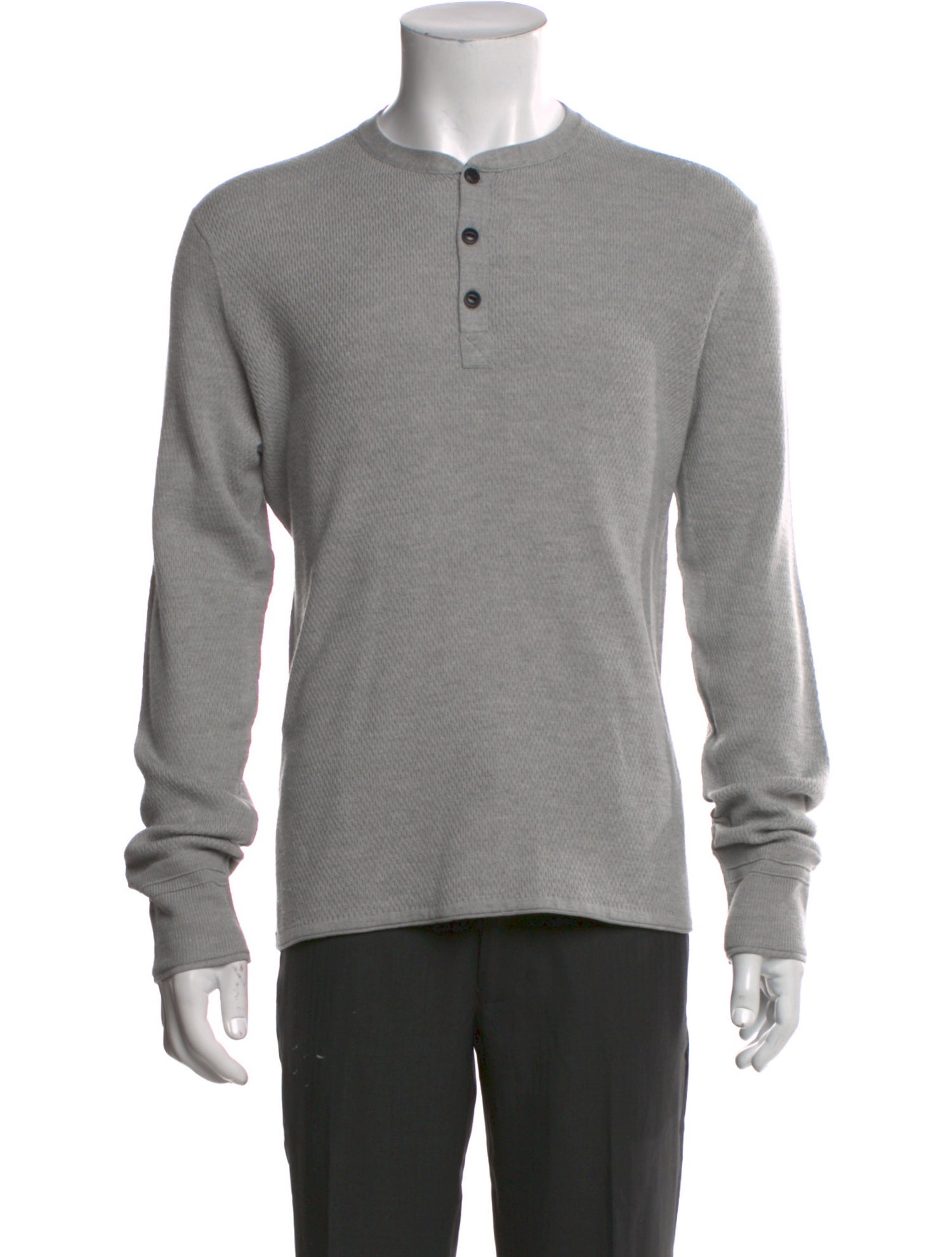 Rag & Bone Crew Neck Long Sleeve Polo Sweater