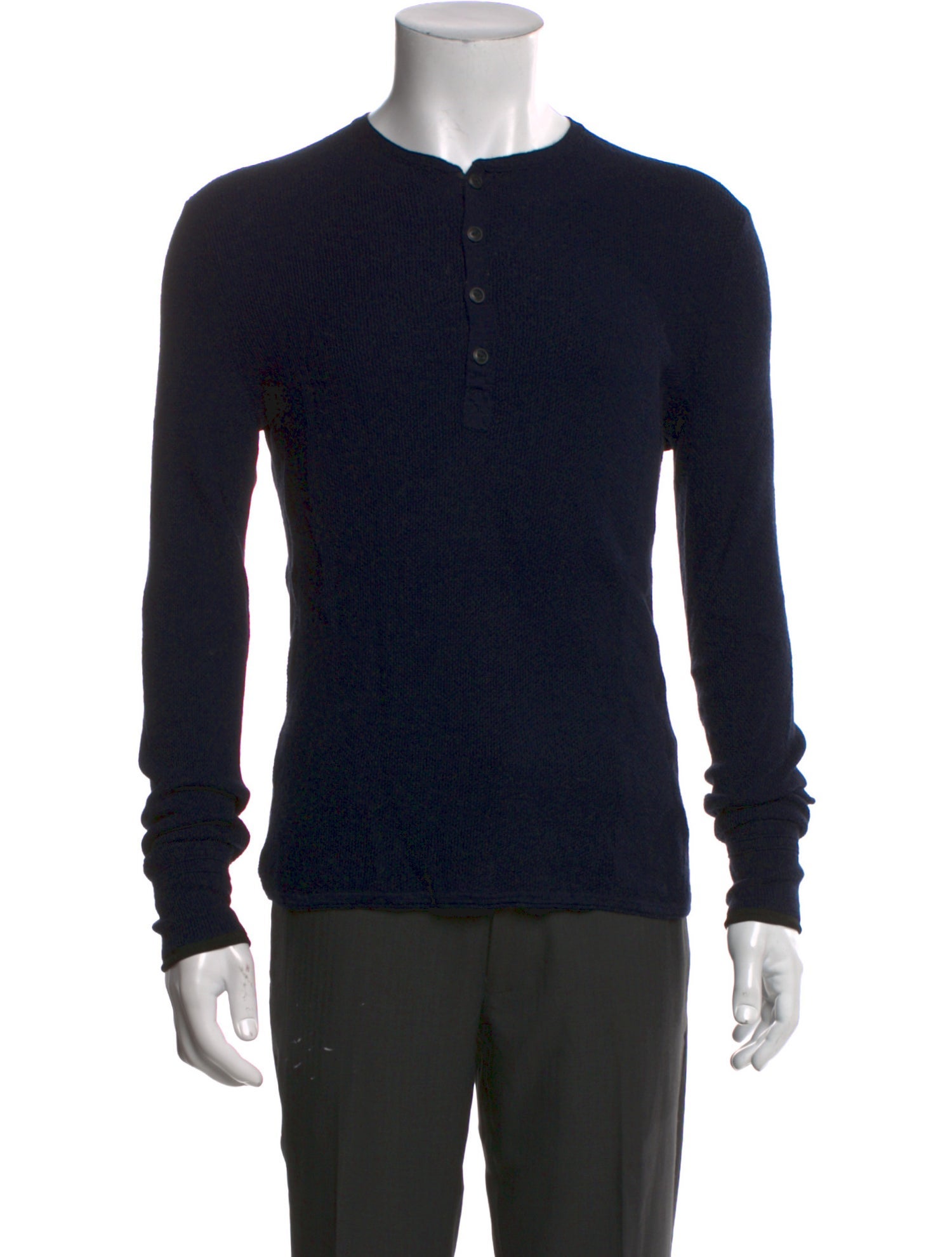 Rag & Bone Crew Neck Long Sleeve Polo Sweater