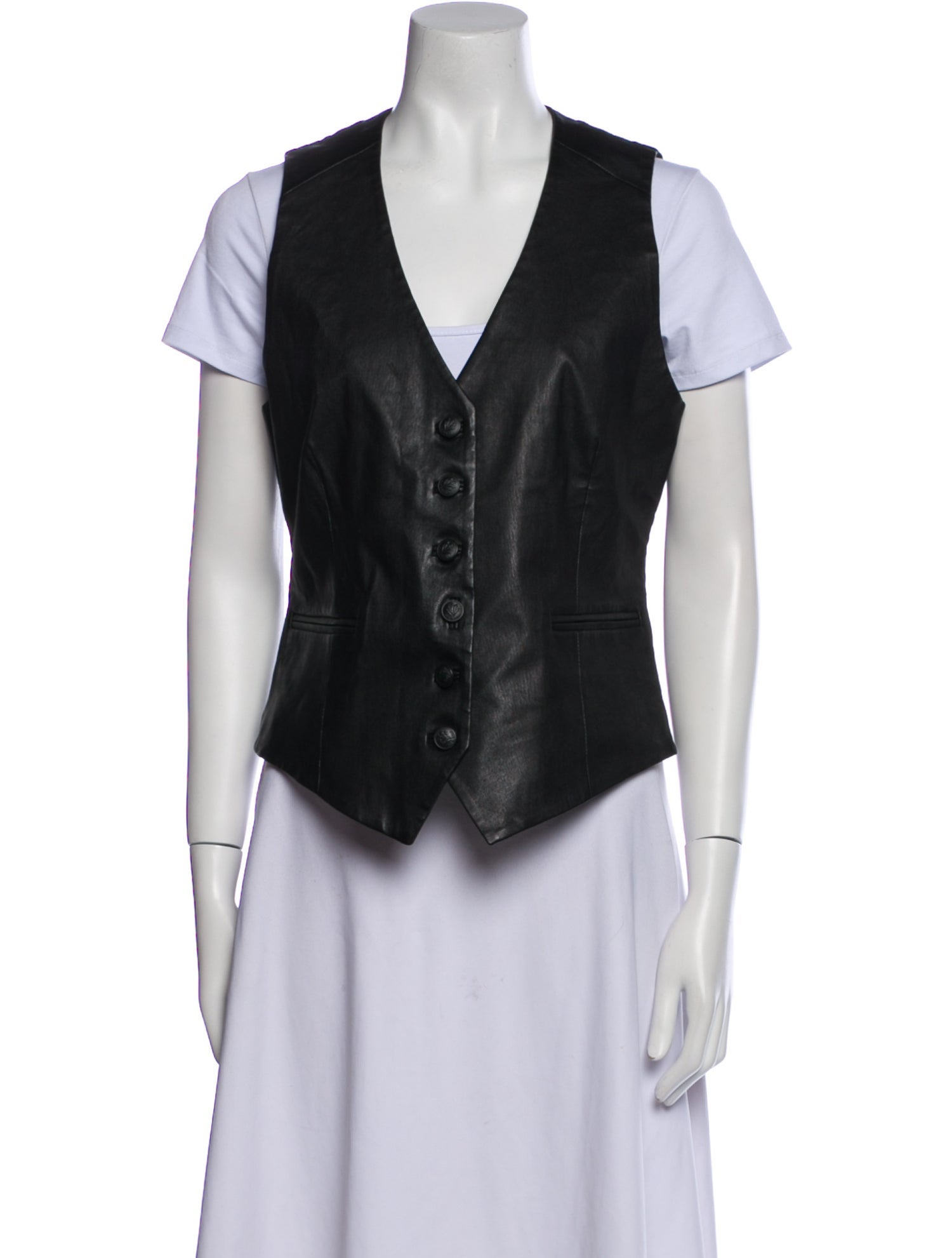 Rag & Bone Lamb Leather Vest