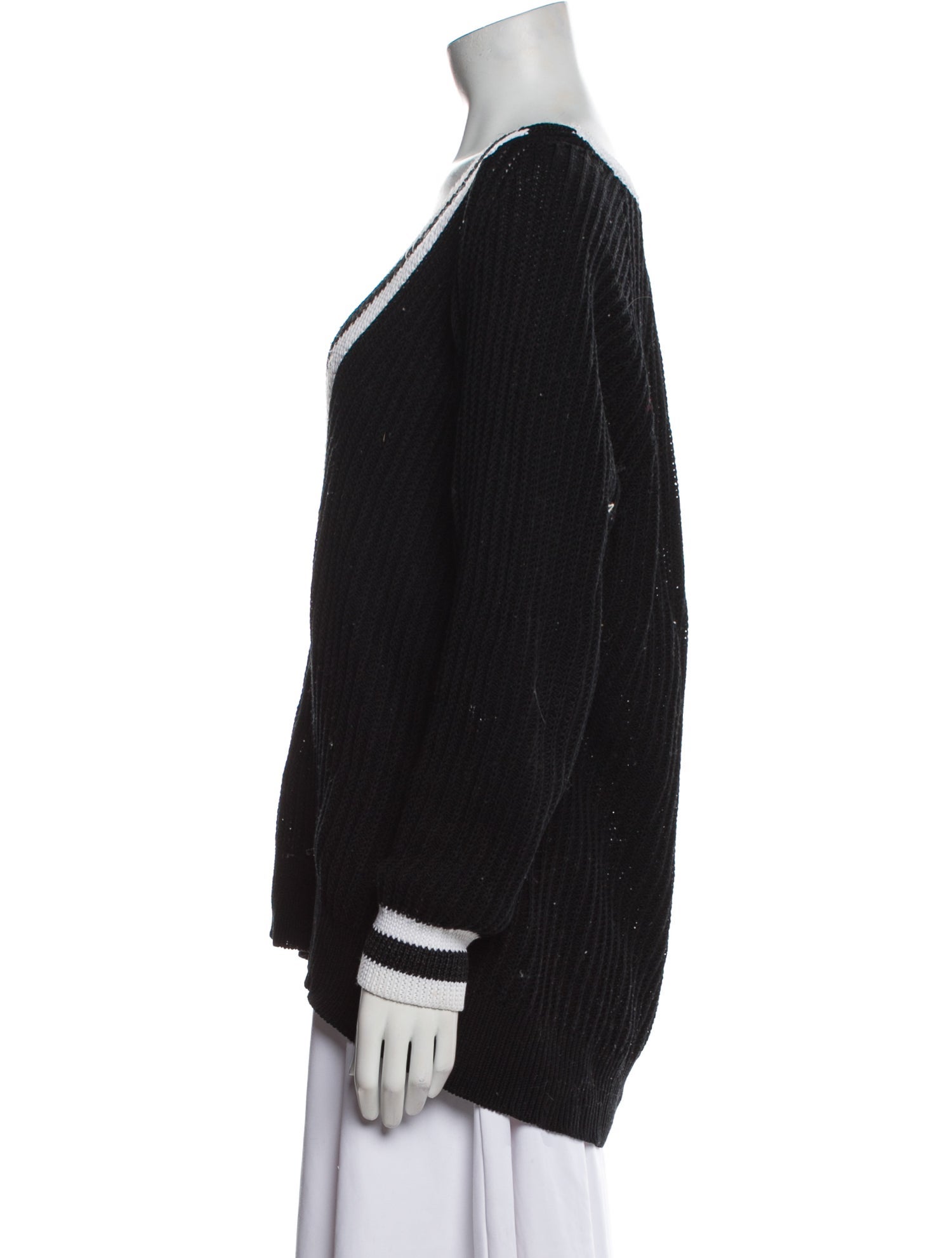 Rag & Bone Colorblock Pattern V-Neck Sweater