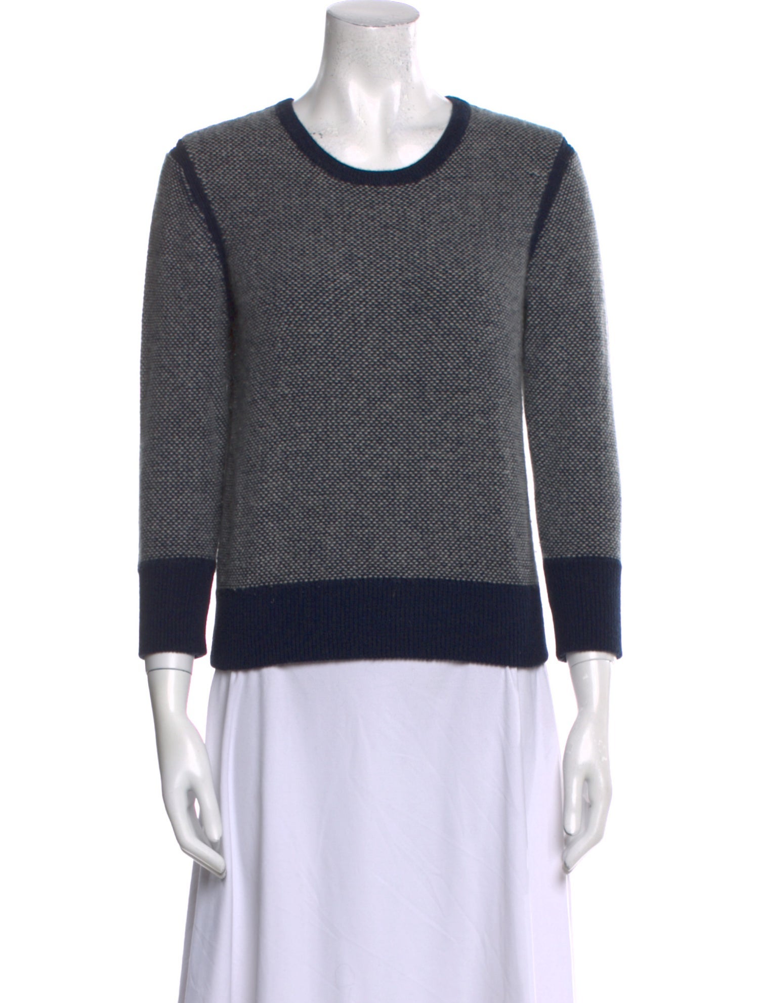 Rag & Bone Cashmere Colorblock Pattern Sweater