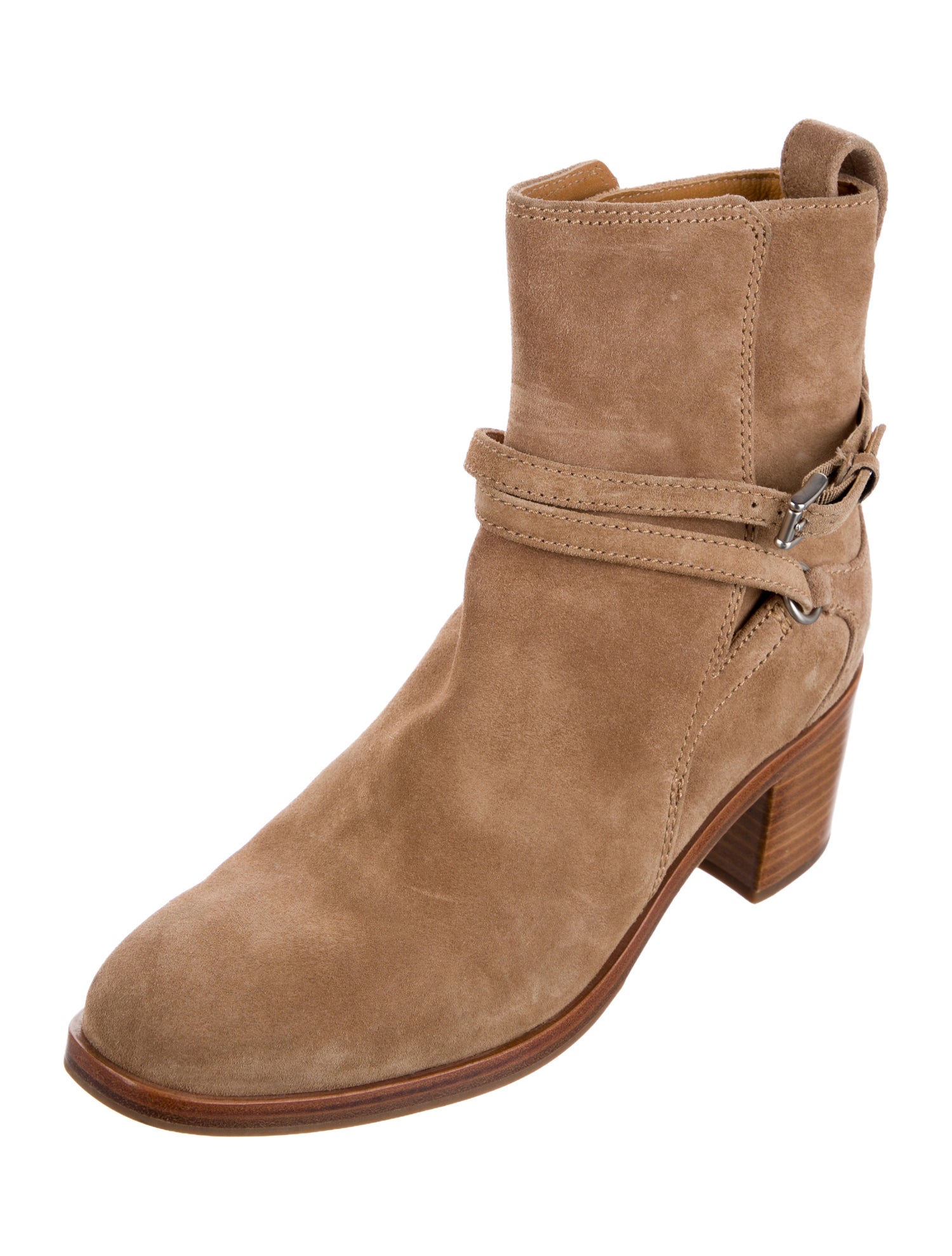 Rag & Bone Suede Moto Boots