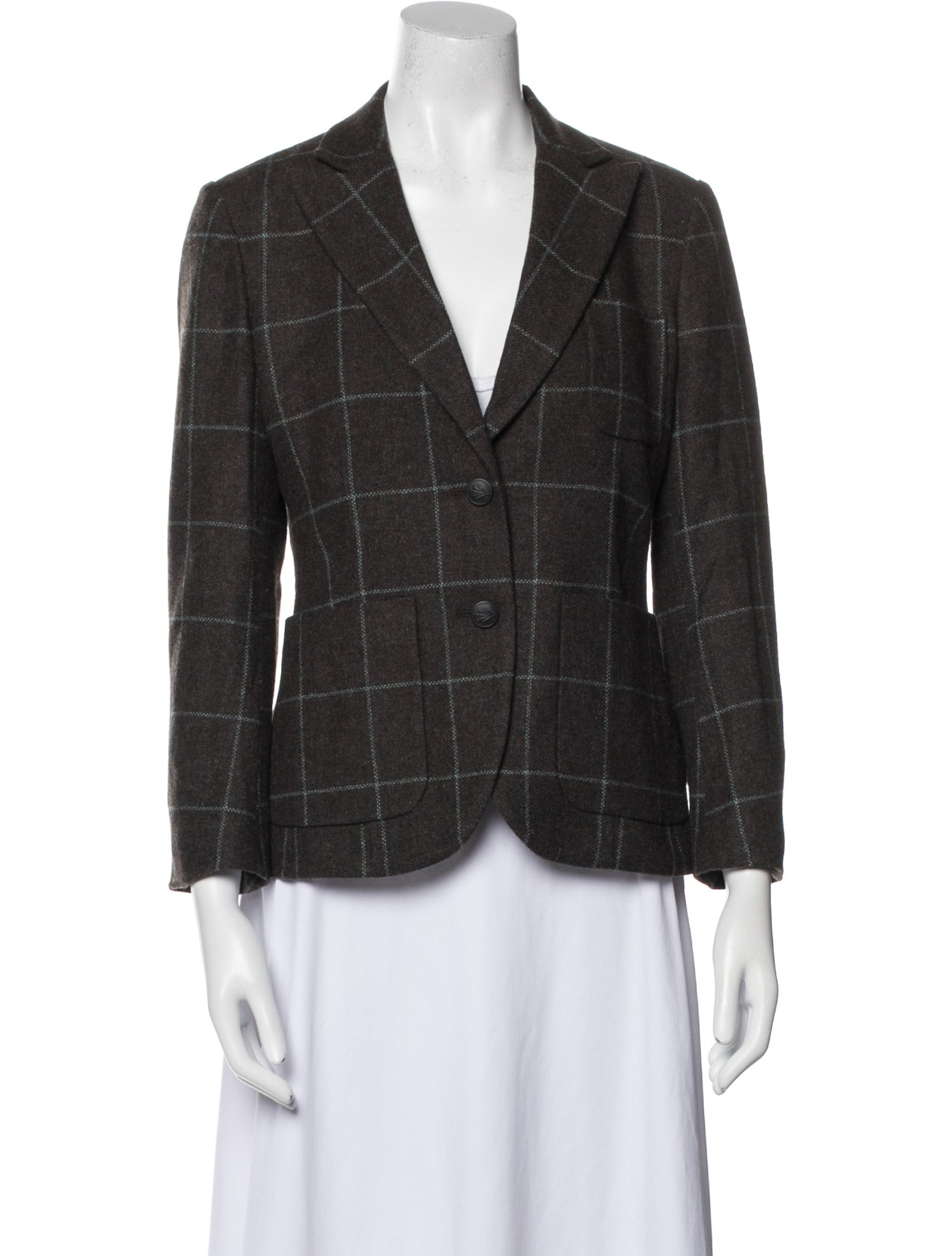 Rag & Bone Virgin Wool Plaid Print Blazer w/ Tags