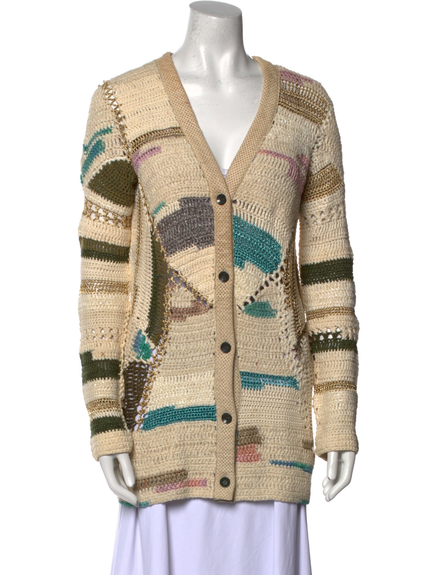 Rag & Bone Striped V-Neck Sweater