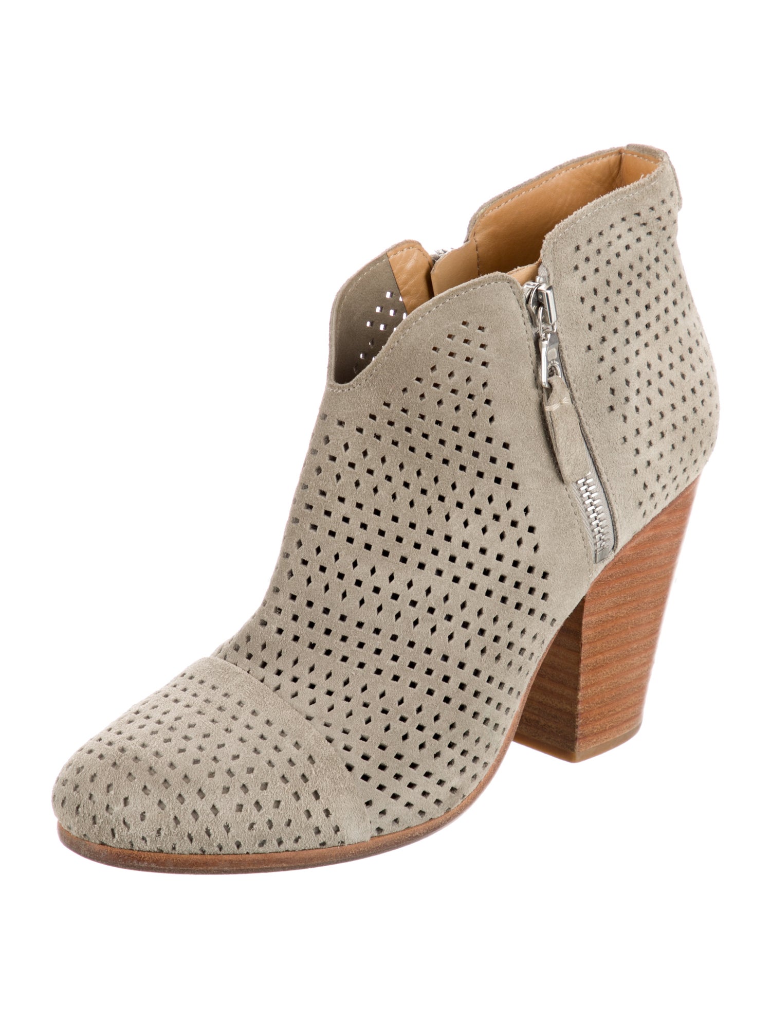 Rag & Bone Suede Lasercut Accents Boots