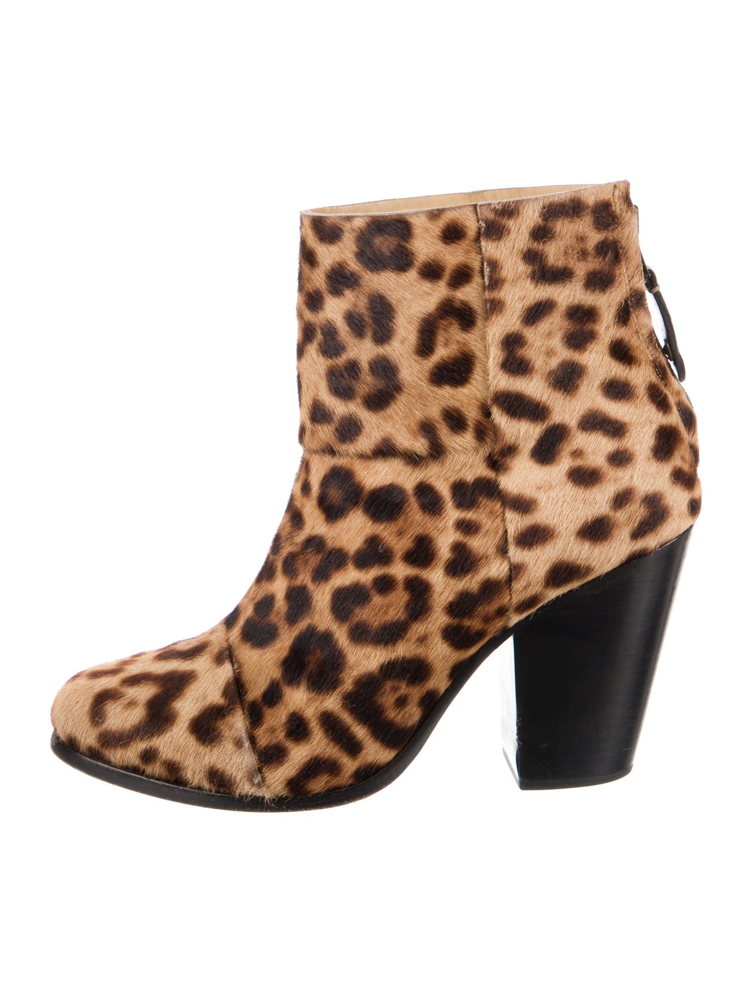 Rag & Bone Ponyhair Animal Print Boots