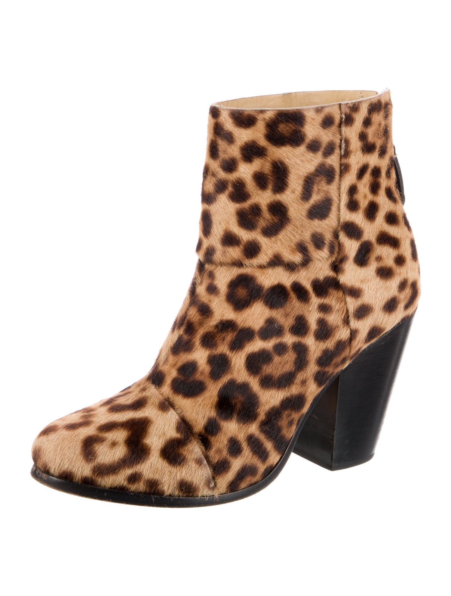 Rag & Bone Ponyhair Animal Print Boots