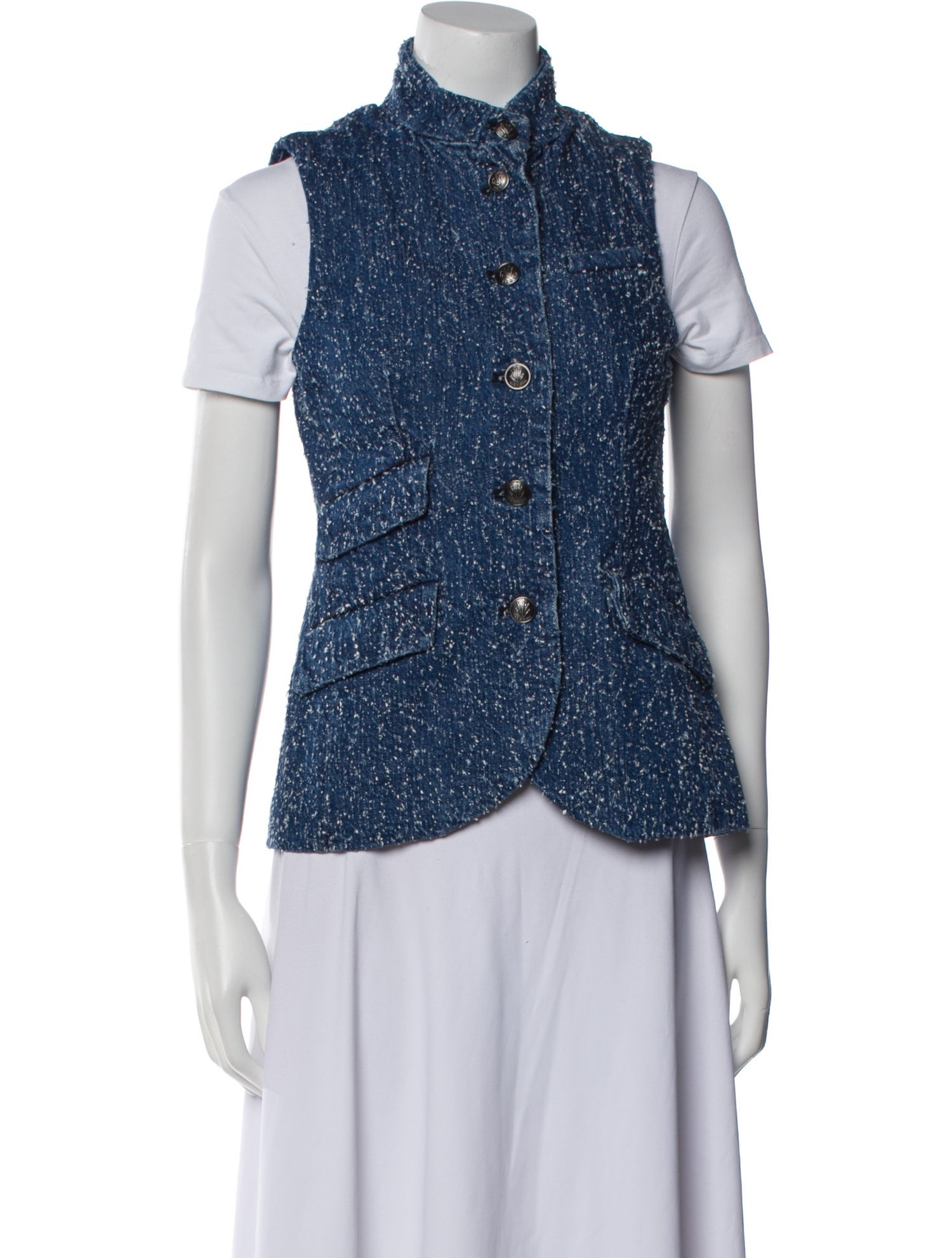 Rag & Bone Tweed Pattern Vest