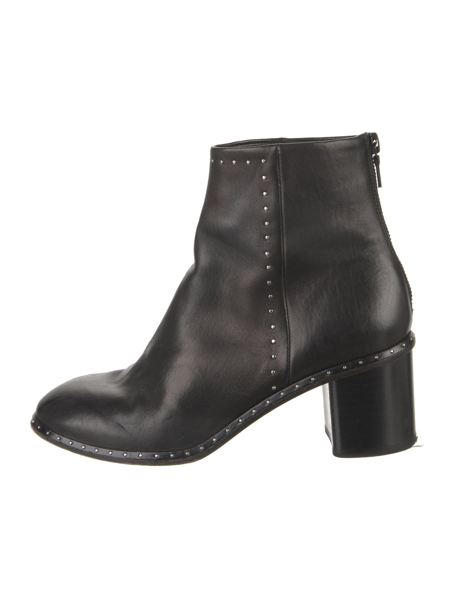 Rag & Bone Leather Studded Accents Boots