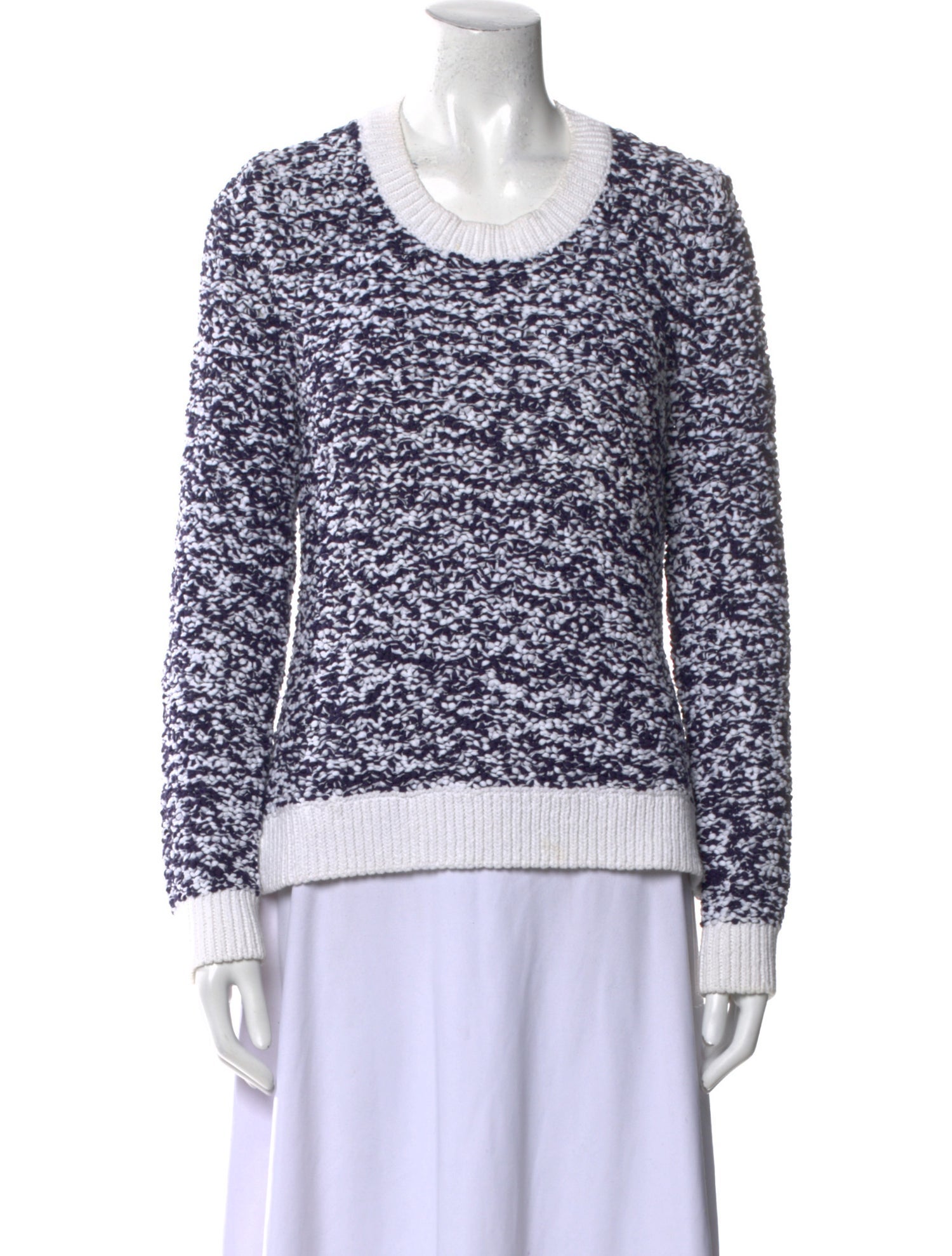 Rag & Bone Tweed Pattern Crew Neck Sweater