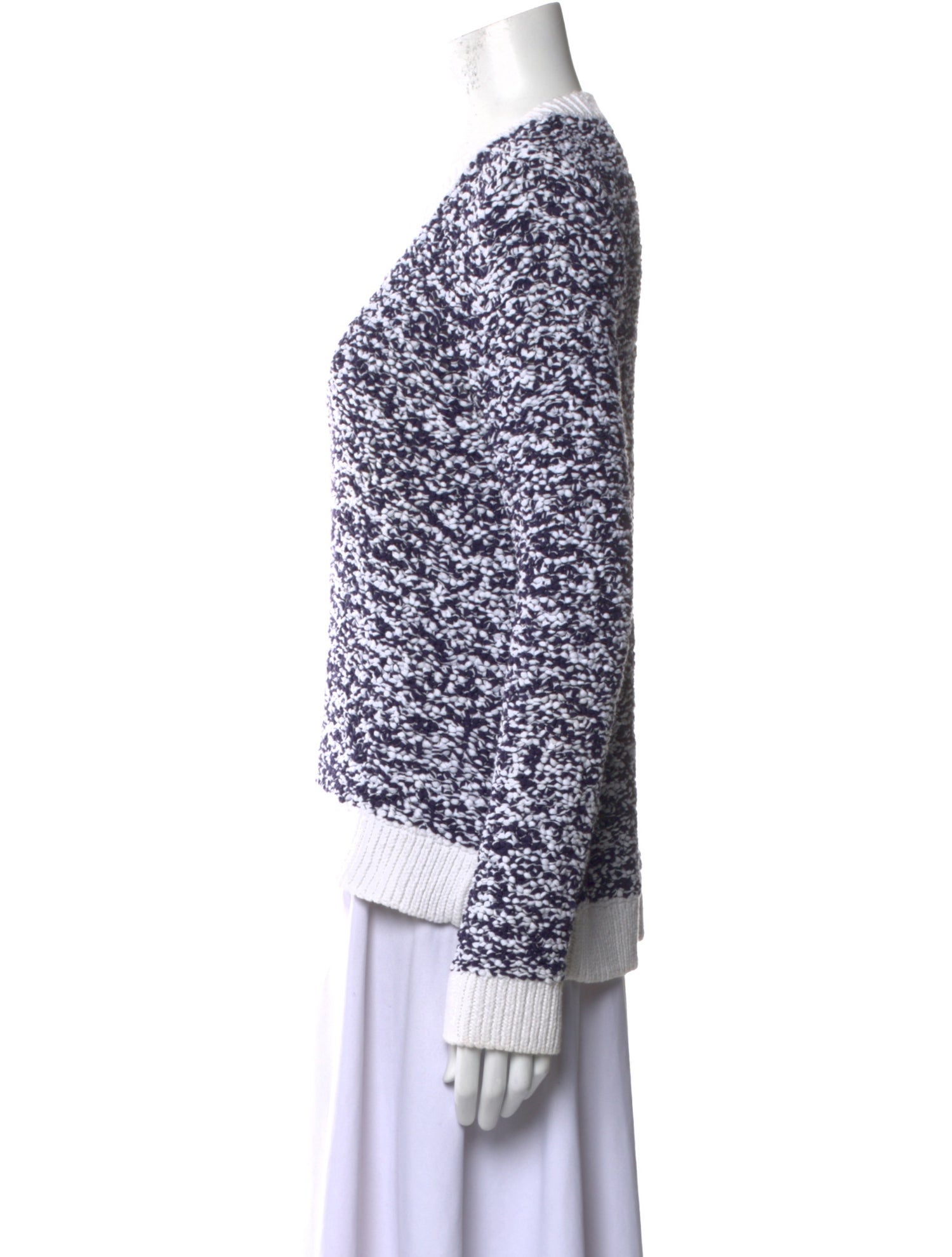 Rag & Bone Tweed Pattern Crew Neck Sweater