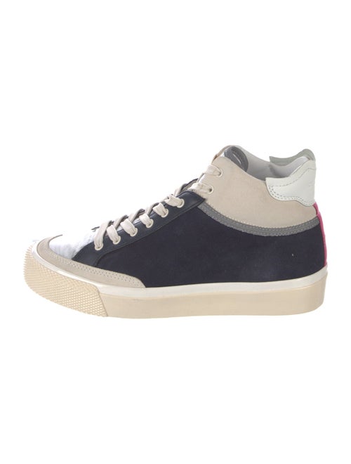 Rag & Bone Suede Colorblock Pattern Sneakers