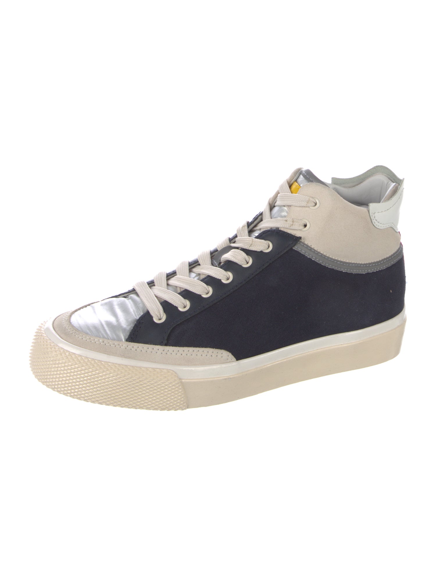 Rag & Bone Suede Colorblock Pattern Sneakers