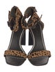 Rag & Bone Suede Animal Print Sandals