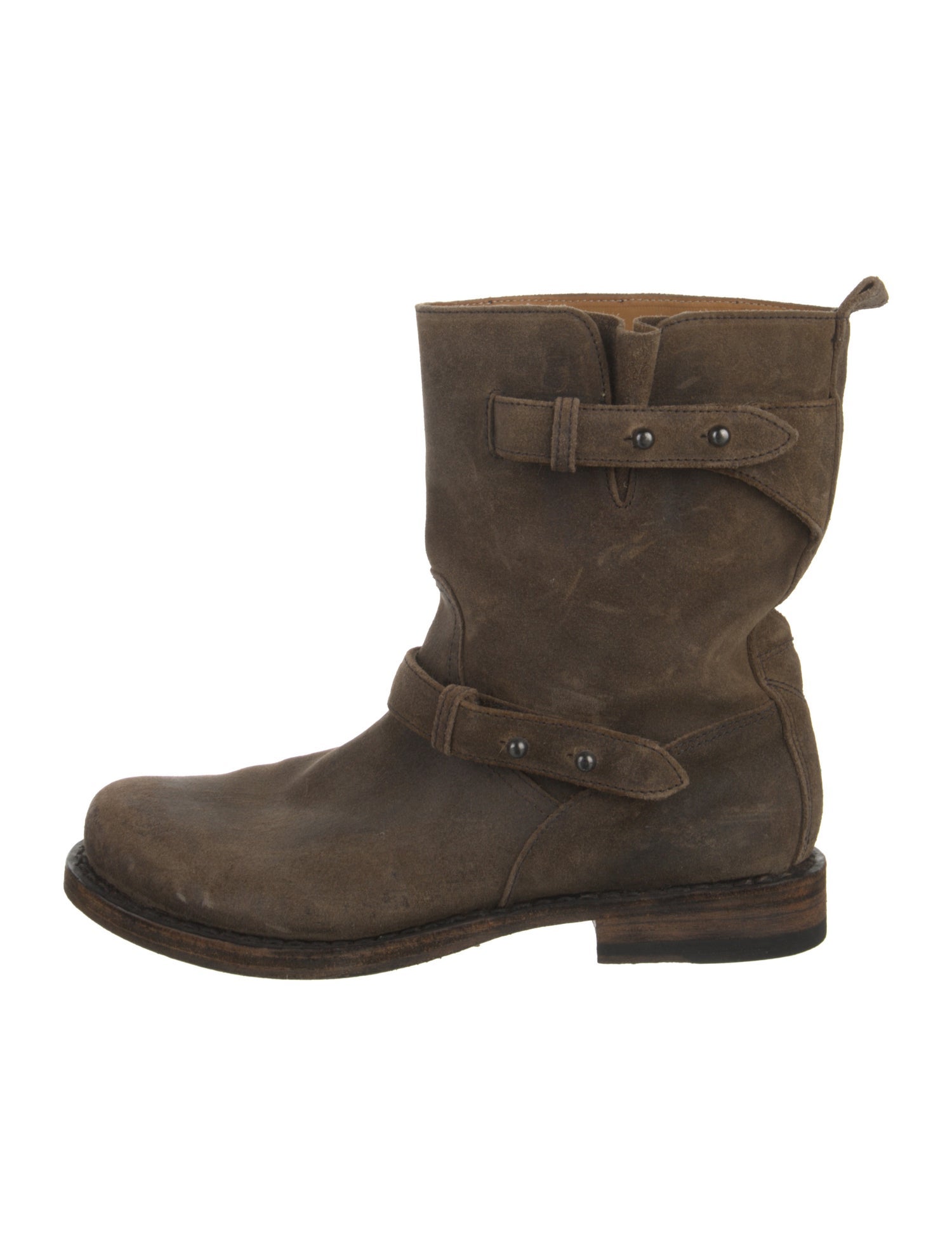 Rag & Bone Suede Moto Boots