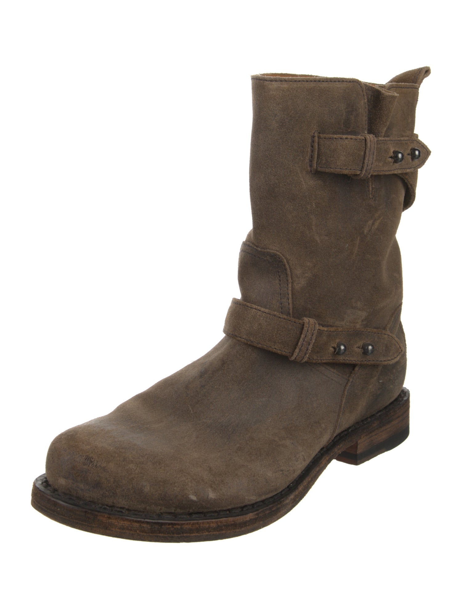 Rag & Bone Suede Moto Boots