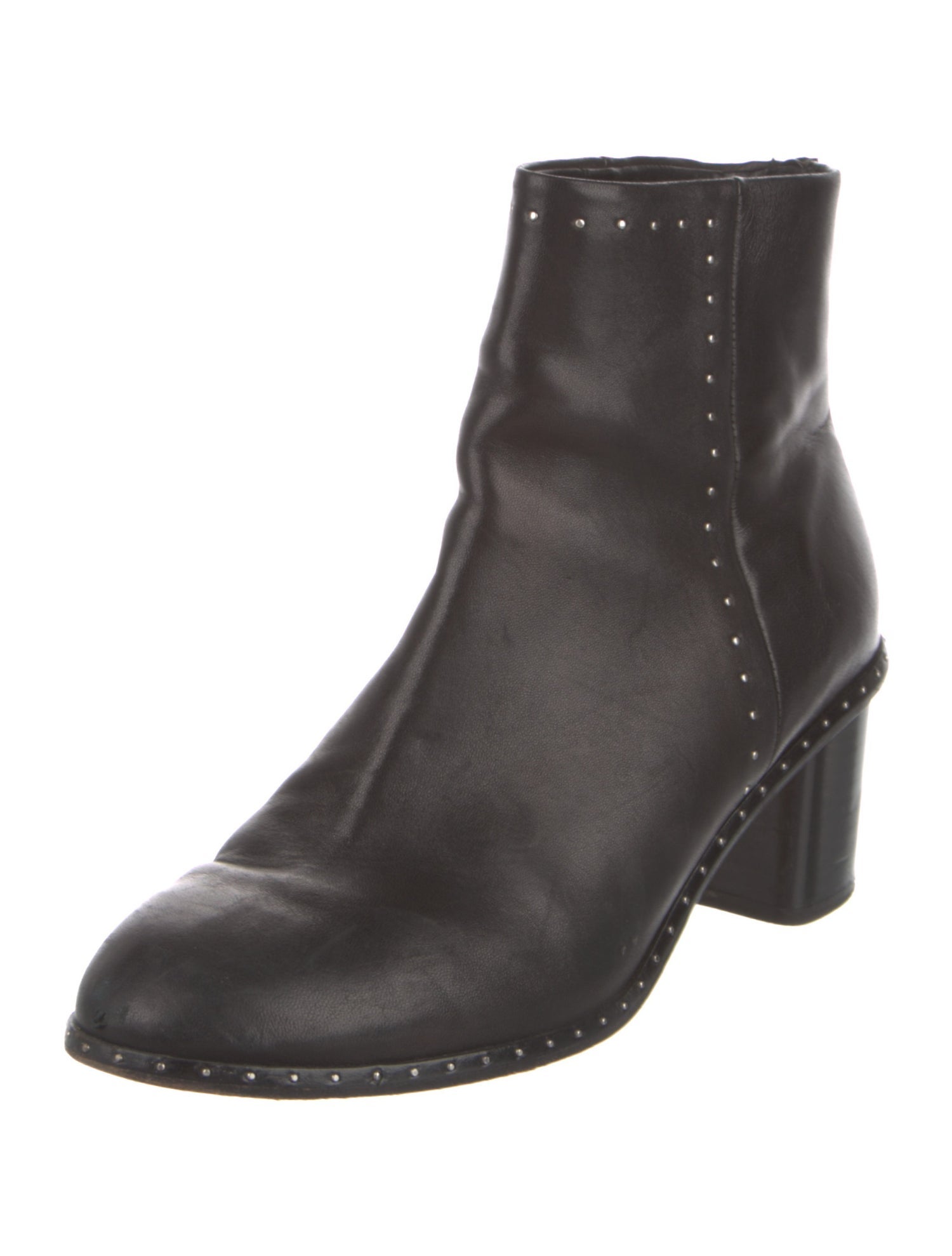 Rag & Bone Leather Studded Accents Boots