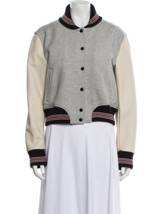 Rag & Bone Wool Striped Bomber Jacket