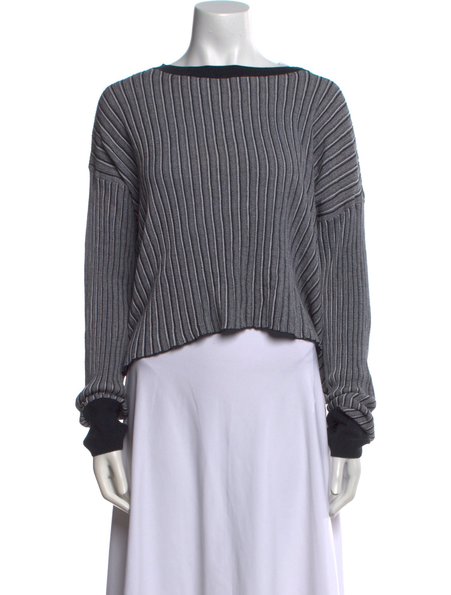 Rag & Bone Striped Bateau Neckline Sweater
