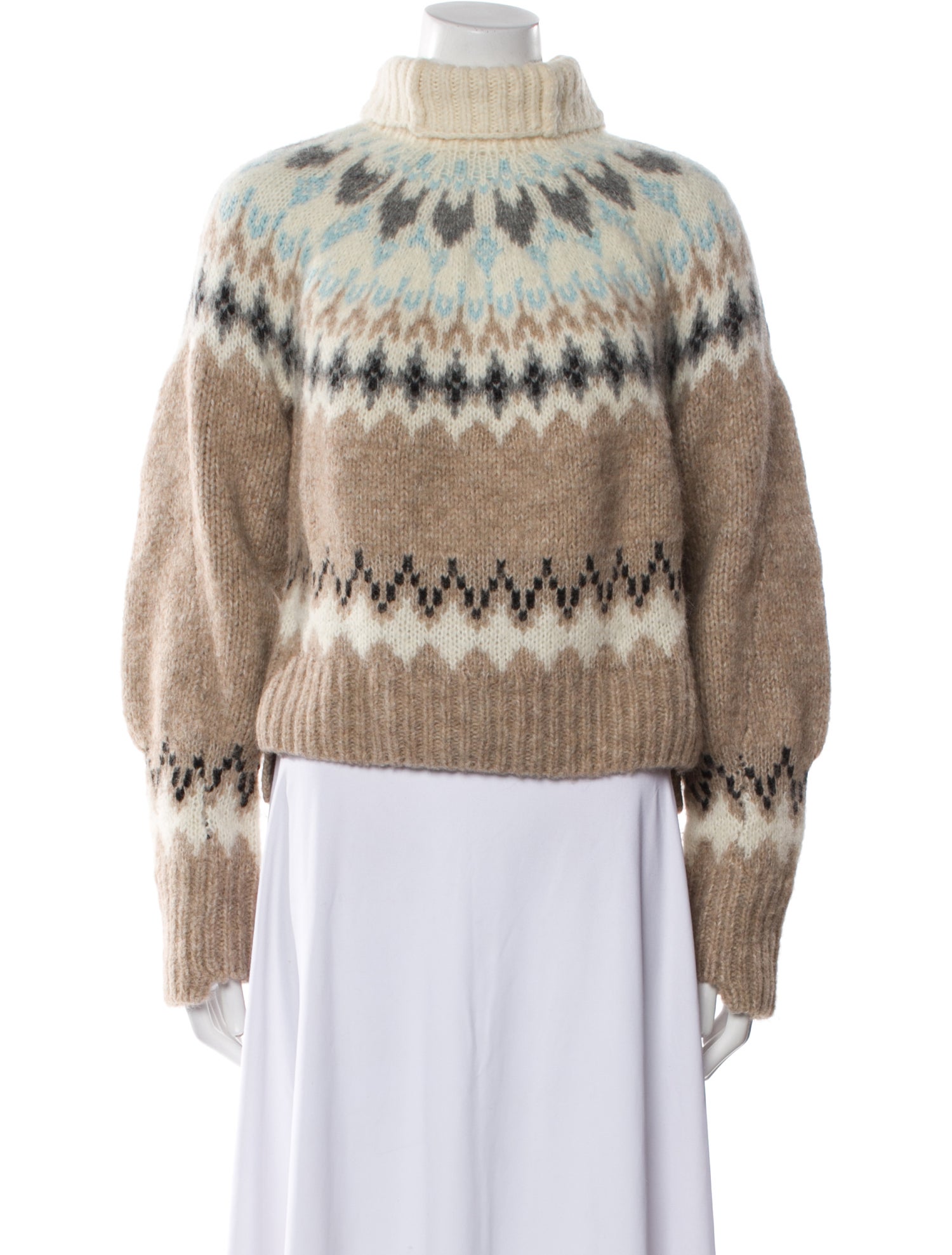 Rag & Bone Printed Turtleneck Sweater