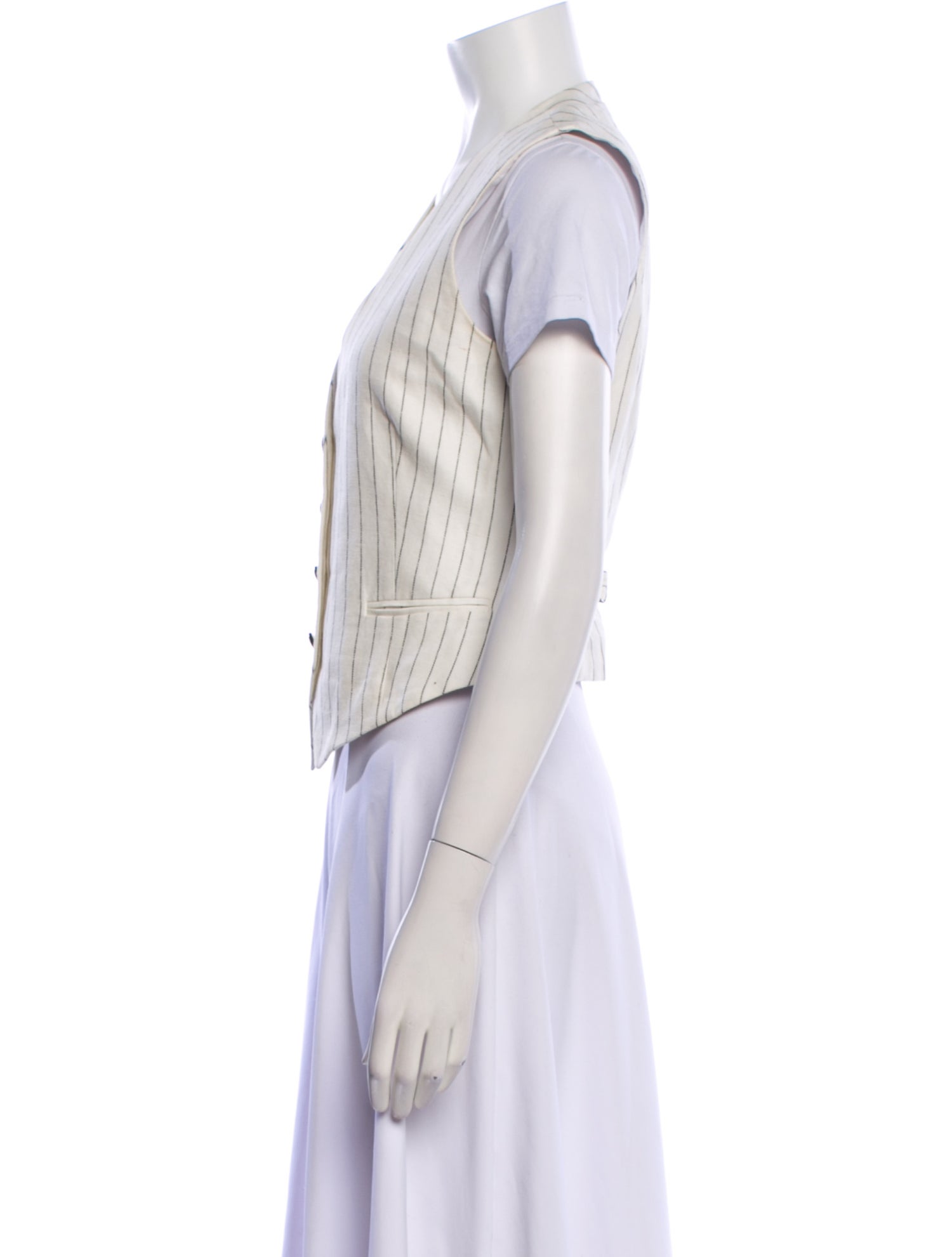 Rag & Bone Linen Striped Vest