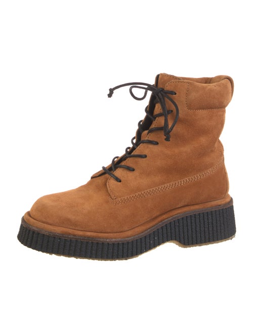 Rag & Bone Suede Colorblock Pattern Combat Boots